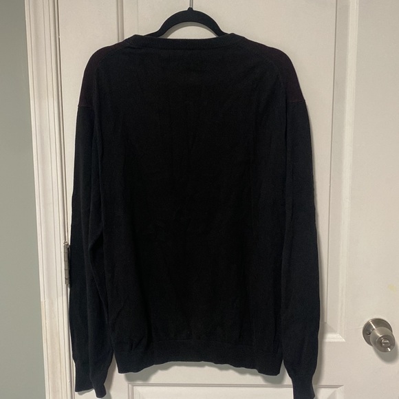 Mens cotton black sweater size large - Picture 3 of 3